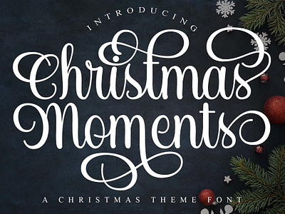 Christmas Moments alternate font calligraphy font christmas font crafty font handwritten font holiday font logo font new year font script font