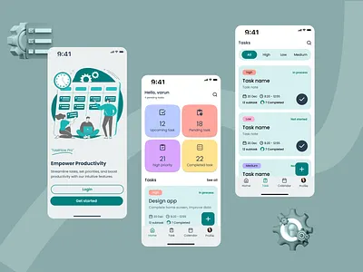 Task management app appdesign branding creativedesign designcommunity designinspiration mobileapp taskmanagement taskorganizer timemanagement ui uidesign uxdesign