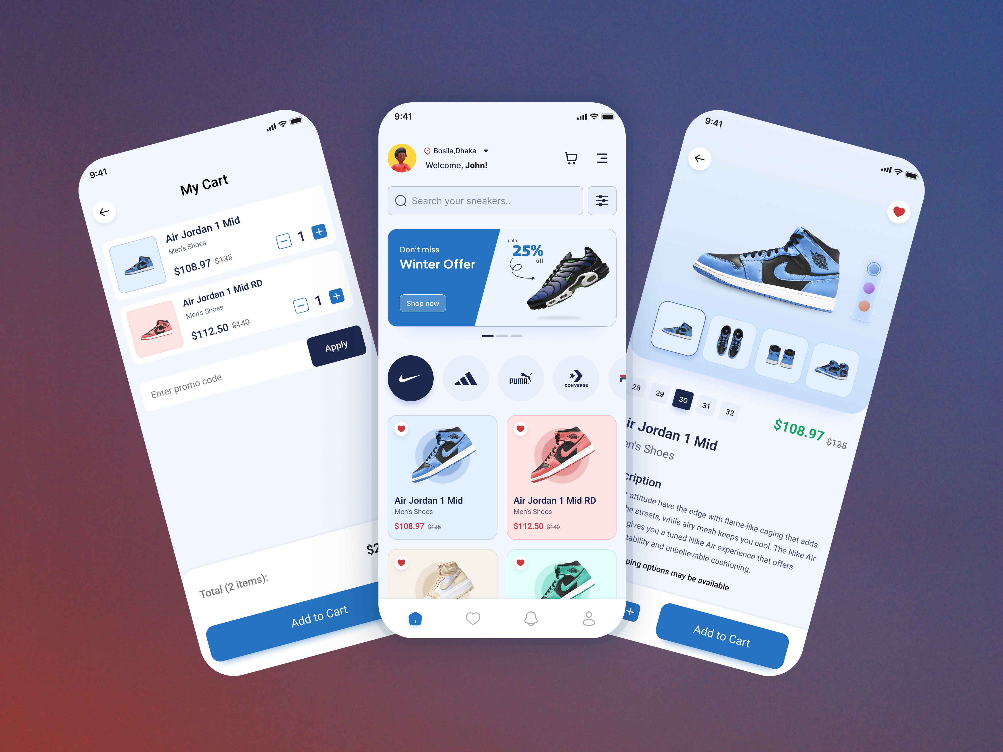 Shoe Store Mobile App Exploration ecommerce ecommerce app ecommerce app design figma mobile app mobile app design mobile app design in figma mobile ecommerce app motion graphics nike online ecommerce online shopping app online store app responsive app design responsive design shoe app shoe store app shopping app ui uiux