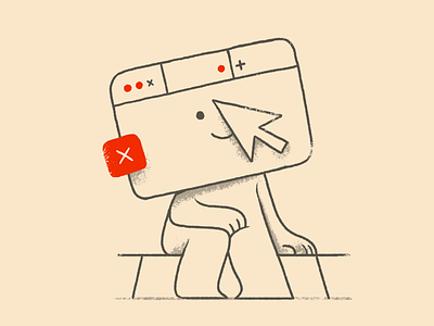 digital nomad character design flat icon illustration illustrator logo ui vector waldek