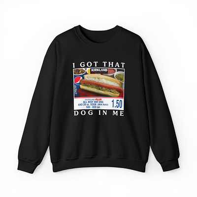 Costco Hot Dog Combo Sweatshirt apparel combo costco design graphic design hot dog kirkland shirt sweatshirt