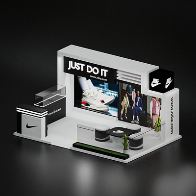 3D Exhibition Booth Design 3d exhibition graphic design nike