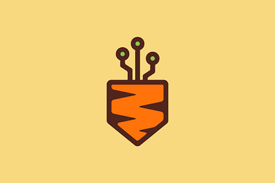 Carrot Security Tech Logo data guard industry modern