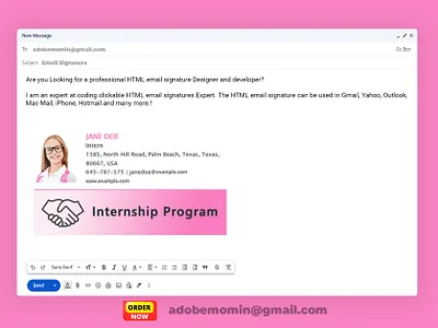 Professional HTML Email Signature clickable html email signature clickable signature email email signature email signature html html email signature html signature outlook signature