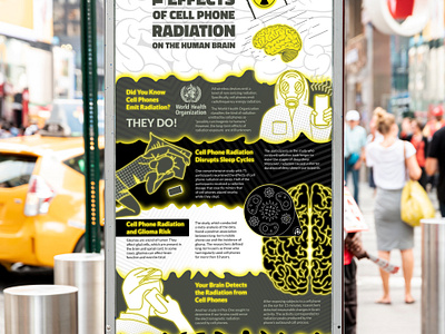 Phone Radiation Infographics adobe adobe illustrator branding business creative design graphic design illustrator infographic