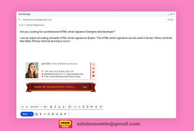 Professional HTML Email signature clickable html email signature clickable signature email email signature email signature html html email signature html signature outlook signature