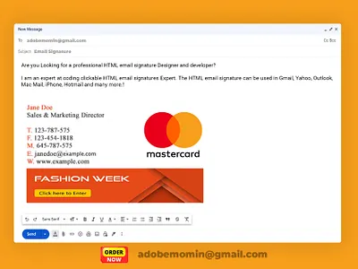 Create a professional HTML email signature clickable html email signature clickable signature design email email signature email signature html html email signature html signature outlook signature