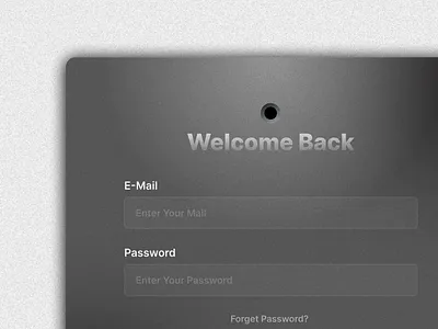 Welcome Back app compornents mac saas ui