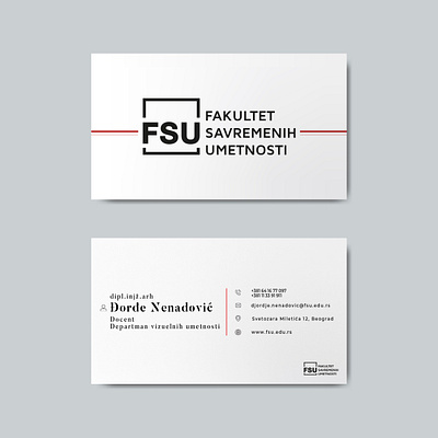 Business card design graphic design