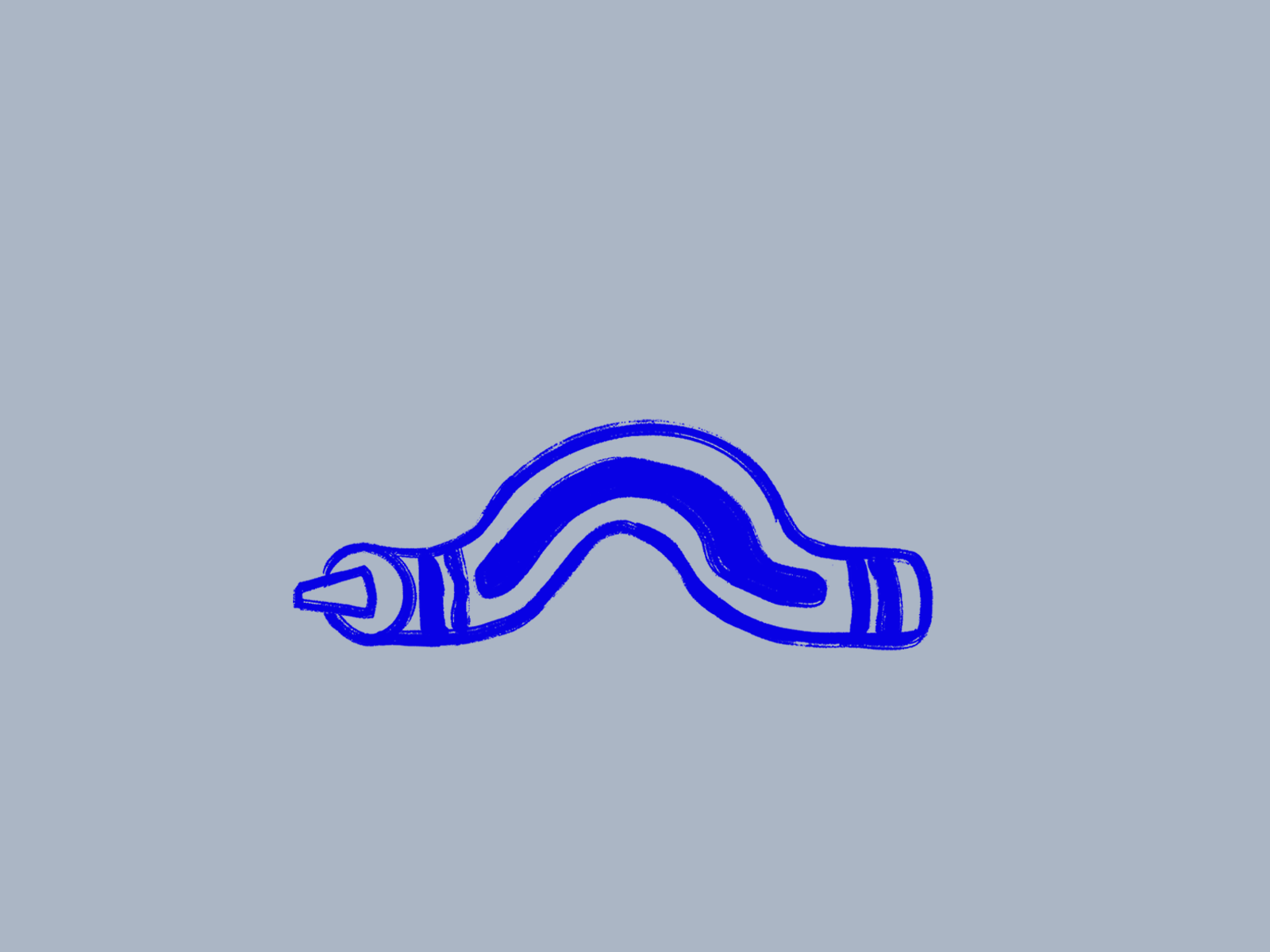 Azulcrayola animation blue character crayola crayon design frame by frame frame to frame gif illustration loop pen pencil trail
