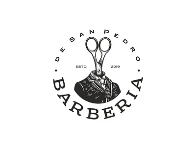 Barberia branding graphic design logo
