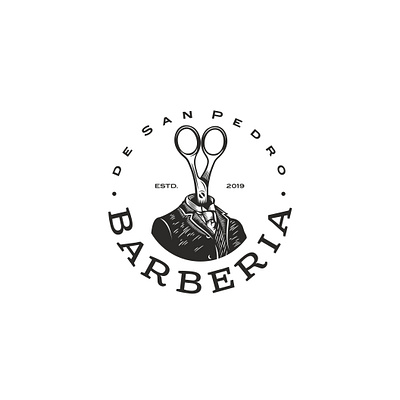 Barberia branding graphic design logo