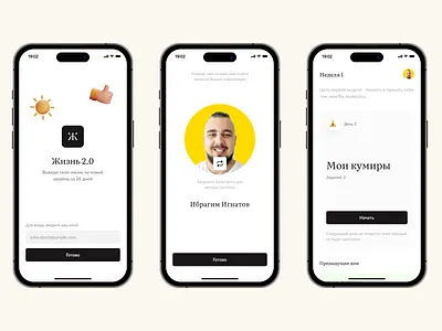 Life 2.0 App app mobile ui ux