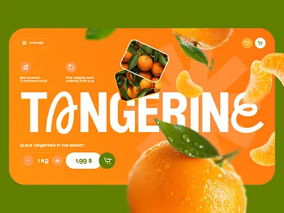 Fruit Shop Landing page website daily fruit homepage landing page shop ui web webdesign website