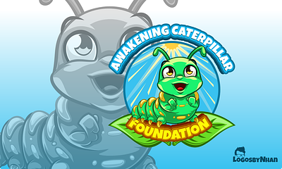 Caterpillar mascot logo awakening cartoon cartoon character cartoon logo cartoon mascot caterpillar character design design illustration logo logo creation logo maker mascot mascot logo