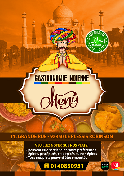 Gastronomie Indienne branding graphic design