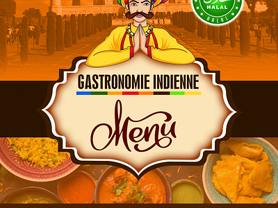 Gastronomie Indienne branding graphic design
