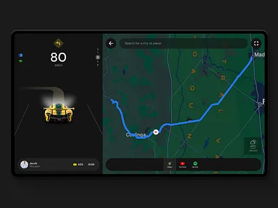 Car Navigation UI car ui dailyui design ui uiux