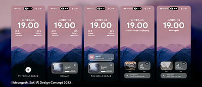 Saki 先 - iOS UI Design Concepts concept design ios lildavegoth theme ui