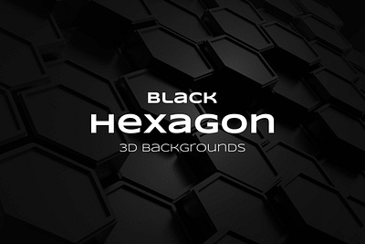 3D Black Hexagon Backgrounds 3d 3d render abstract background black black background brick carbon dynamic futuristic hexagon hexagonal honeycomb illustration isometric mosaic polygon technology volume wallpaper