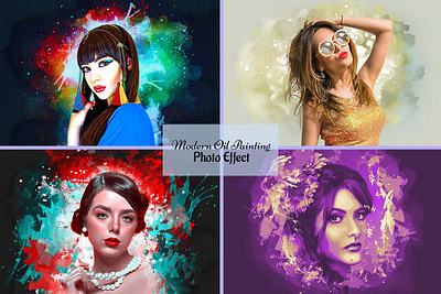 Modern Oil Painting Photoshop effect action colorful watercolor digital art effect oil painting oil painting action paint effect paint splash painting effect photoshop effect sketch effect splash splash effect water color effect watercolor watercolor paint watercolor painting