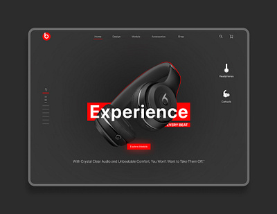 Headphone Website - Concept animation audiovisualweb audiowebexperience designingaudiosites digitalaudiodesign graphic design headphonesiteconcept headphonesitemockup headphoneuiux headphoneux interactiveaudio interactivesound ui uxforaudio webaudiodesign webconceptualization webdesignsound websiteprototype websitewireframes