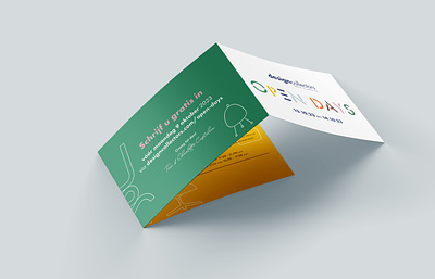Designcollectors Open Days invitation branding graphic design illustration invitation invitation card print threefold