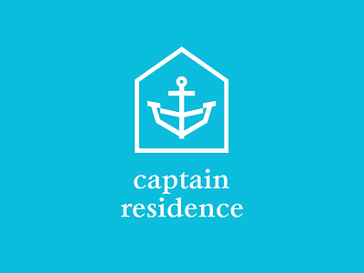 Captain residence anchor boat captain graphic design guest house home house logo logo design logodesign logotype residence sailor ship simple