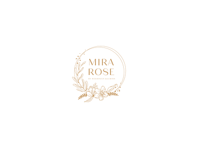 Brand Logo Mira Rose app flower flower app flower brend flower shop graphic design logo