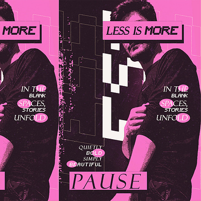 Less Is More Poster Design fresh minimal modern new poster trend
