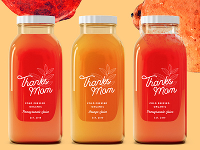 Branding and Packaging Design branding cold press fresh graphic design illustration istanbul juice logo london new york orange juice organic packaging packaging design pomegranate juice singapore thanks mom typography vector