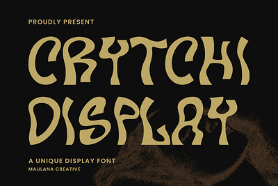 Crytchi Unique Display Font animation branding design font fonts graphic design illustration logo nostalgic