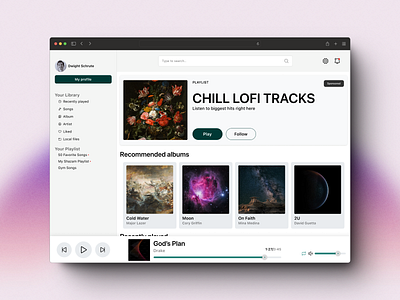 Music Player (day-9) app design graphic design responsive design ui ux