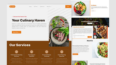 JCOOK Cooking Website culinarycreativity subscribenow uiuxdesign webdesigninspo