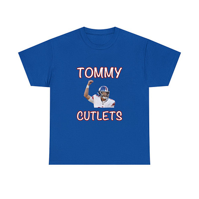 Tommy DeVito Cutlets Shirt american football apparel design football graphic design new york giants shirt tommy cutlets tommy devito