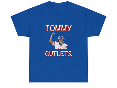 Tommy DeVito Cutlets Shirt american football apparel design football graphic design new york giants shirt tommy cutlets tommy devito