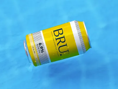 BRU Beer - Gen-Z Light Beer branding design product design