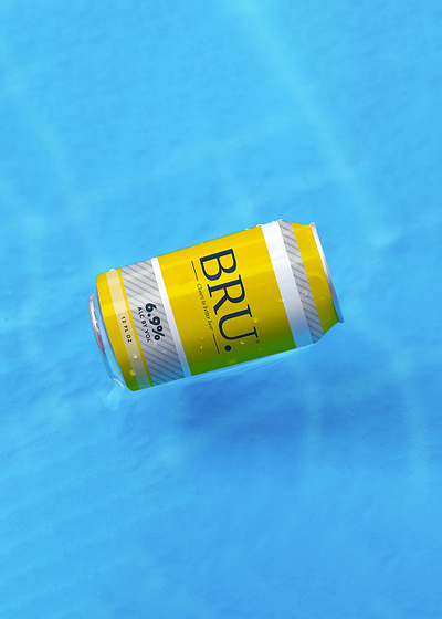 BRU Beer - Gen-Z Light Beer branding design product design