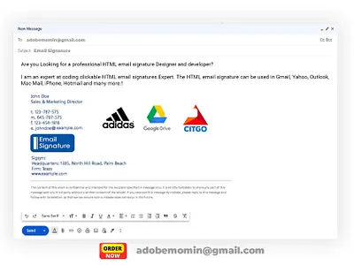 Professional Email Signature design clickable html email signature clickable signature email email signature email signature html emal html email signature html signature outlook signature