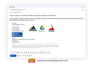 Professional Email Signature design clickable html email signature clickable signature email email signature email signature html emal html email signature html signature outlook signature