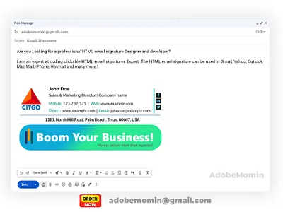 HTML Email Signature, Email Signature HTML, Clickable Signature, clickable html email signature clickable signature email email signature email signature html html email signature html signature outlook email signature outlook signature