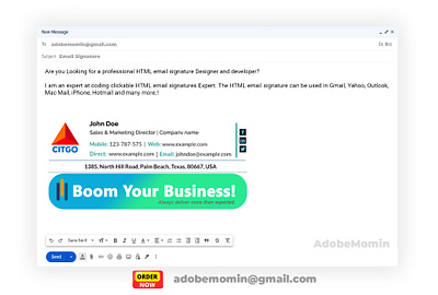 HTML Email Signature, Email Signature HTML, Clickable Signature, clickable html email signature clickable signature email email signature email signature html html email signature html signature outlook email signature outlook signature