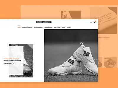 Prolific Sports Lab - Sports Apparel & Media Company branding design graphic design website design website development wordpress