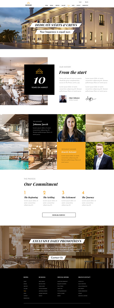 HOTELIE - UI Luxury Hotel Website Team design hotel luxury team ui uidesign webdesign website