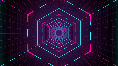Cyber Tunnel after effects animation cyber graphic design motion graphics space tunnel