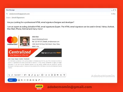 Email Signature, Clickable Signature, Outlook email Signature clickable html email signature clickable signature email email signature email signature html html email signature html signature outlook signature