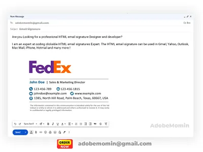 HTML Email Signature, Email Signature HTML, Clickable Signature clickable email signature clickable html email signature clickable signature email email signature email signature html html email signature html signature outlook signature