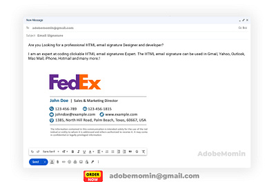 HTML Email Signature, Email Signature HTML, Clickable Signature clickable email signature clickable html email signature clickable signature email email signature email signature html html email signature html signature outlook signature