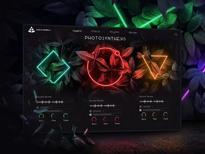 Audio Imperia - Photosynthesis 3d artwork audio audio plugin gui plugin ui