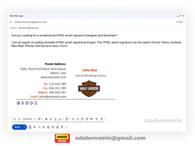 Professional clickable HTML Email signature clickable html email signature clickable signature email email signature email signature html html email signature html signature outlook signature